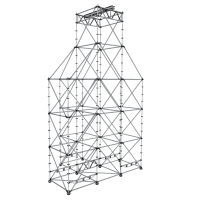 Башня под звук 10м шириной 6м (метрика) вариант 1 партизан 2 лебедки